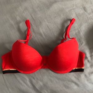 red push up bra